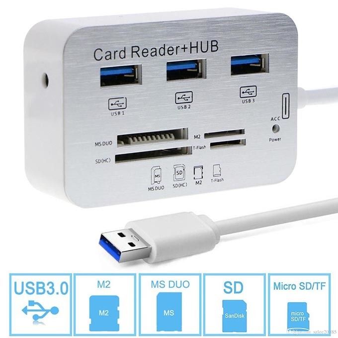 Multiplicateur 4 port 3.0 usb HUB rallonge usb support 1 terra